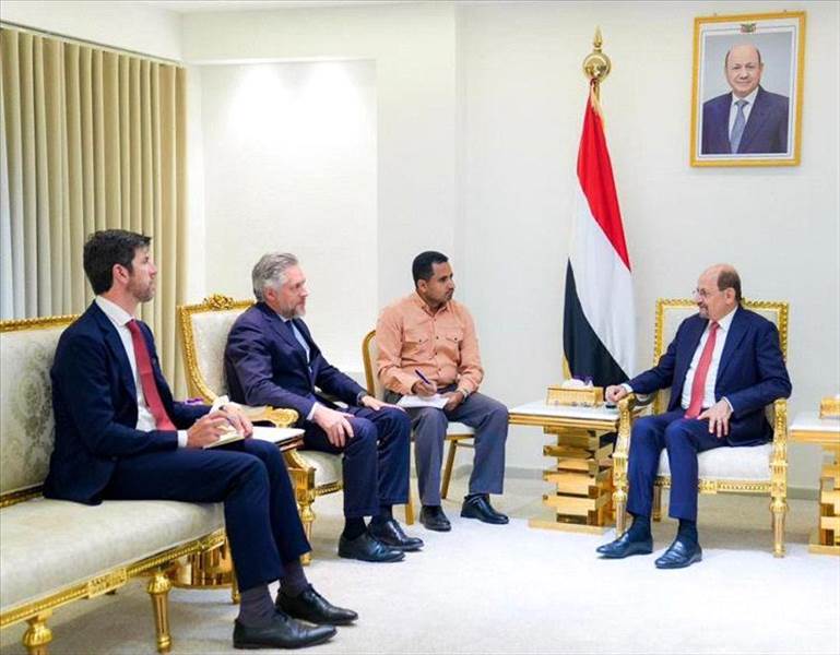 الزنداني يبحث مع سفير الاتحاد الأوروبي في عدن تعزيز الشراكة ودعم أولويات الحكومة