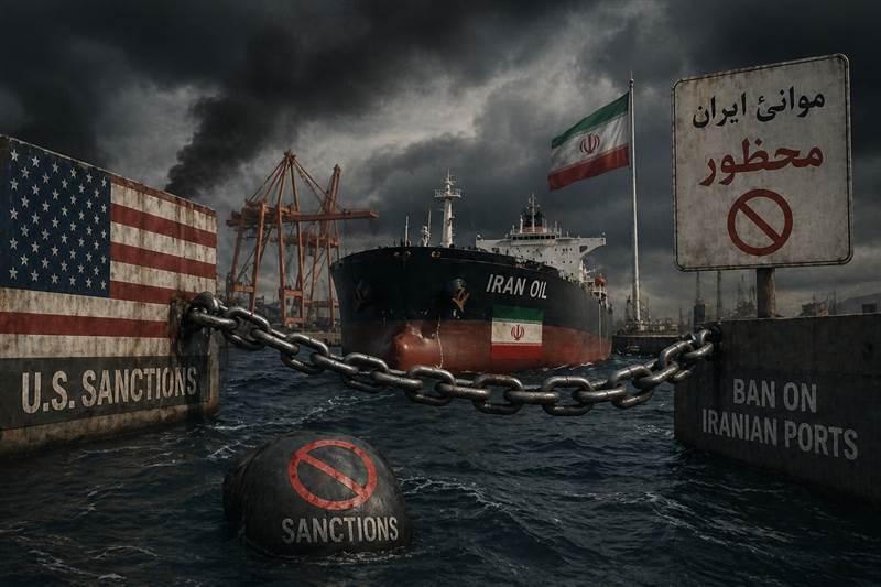 U.S. Blockade Tightens Grip on Iran’s Ports… Oil Pressure and Storage Crisis Loom