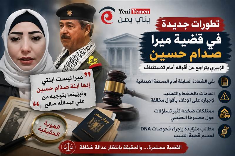 تطورات مثيرة في قضية "ميرا صدام حسين".. تراجع شهادة الزبيري يعيد فتح ملف النسب والممتلكات أمام القضاء