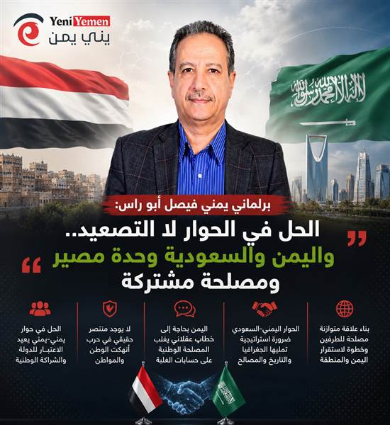 برلماني يمني: الحل في الحوار لا تفريخ أحزاب جديدة.. واليمن والسعودية وحدة مصير ومصلحة مشتركة