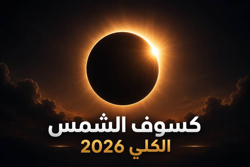كسوف الشمس الكلي 2026.. العالم يترقب دقائق من الظلام في وضح النهار