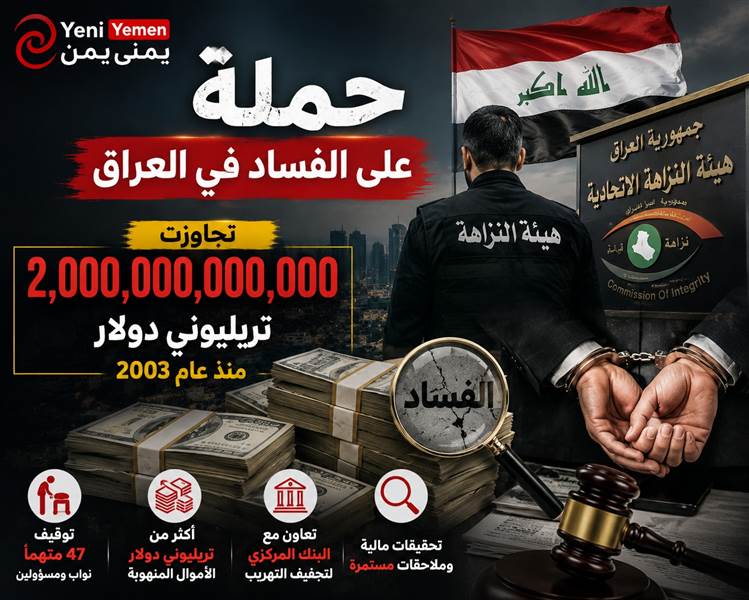 حملة على الفساد ...تقديرات صادمة: الأموال المنهوبة في العراق تجاوزت تريليوني دولار منذ 2003