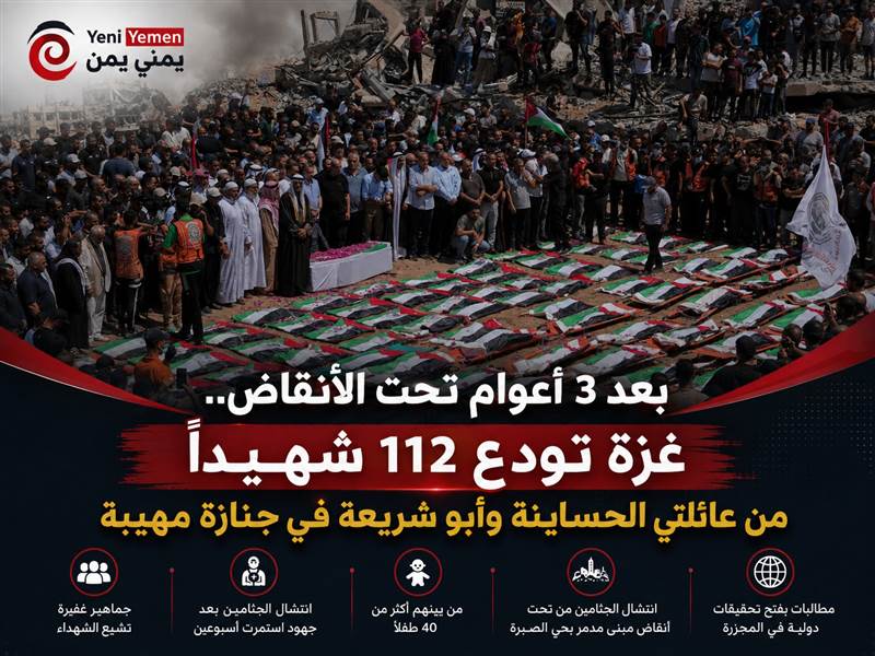 غزة تشيع 112 شهيداً في أكبر جنازة جماعية منذ بدء الحرب