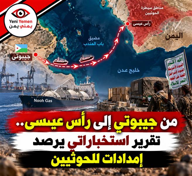 تقرير فرنسي يكشف مسارات إمداد مشبوهة للحوثيين من جيبوتي عبر باب المندب